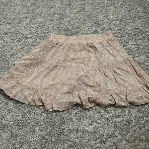 Forever 21 Light Pink Mini Tiered Skirt